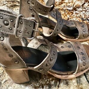 Freebird Metallic Studded Heels